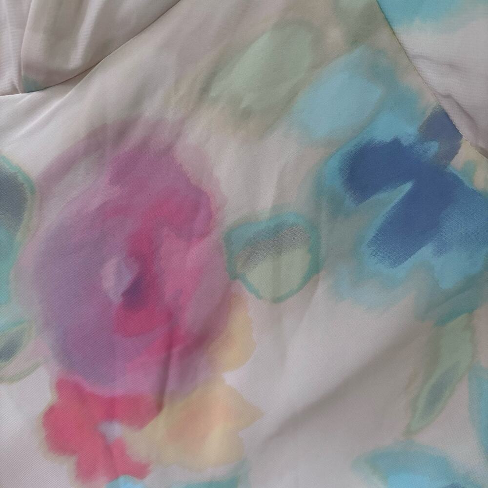 Taylor Watercolor Floral Flutter Sleeve Maxi Dress Size 14- Cottagecore - Picture 4 of 8